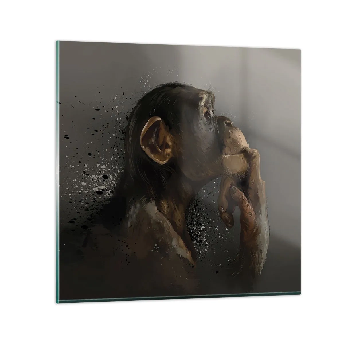 Impression sur verre - Image sur verre - Certainement un penseur - 30x30 cm