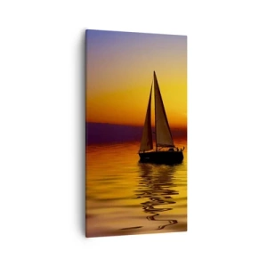 Impression sur toile - Image sur toile - Comme c'est calme au crépuscule… - 55x100 cm