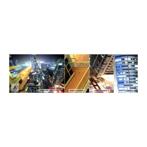 Échantillon de Papier Peint Autocollant Deluxe Sticker - Un miracle dans le désert - Ville, Dubai, Architecture - 100x30 cm