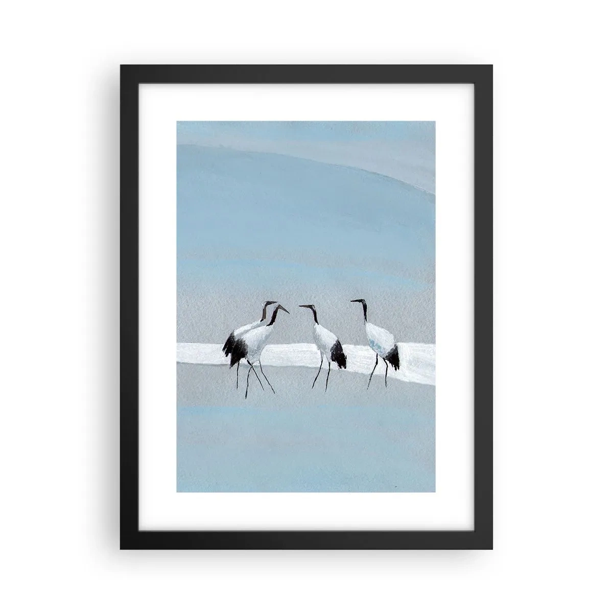 Affiche dans un cadre noir - Poster - Après une chaude journée - 30x40 cm