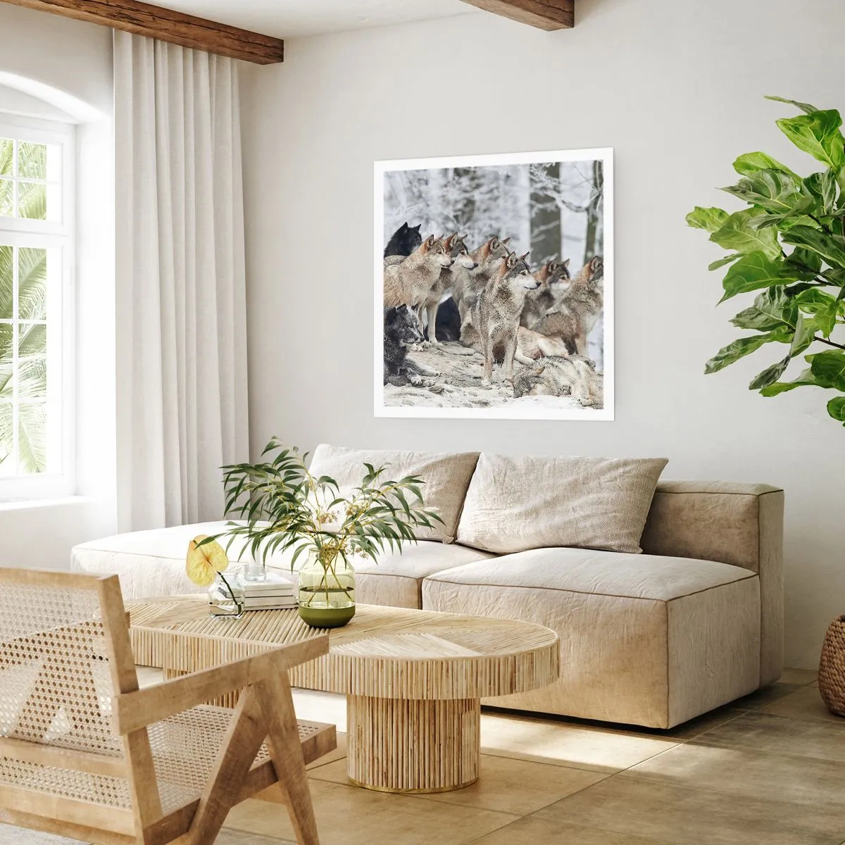 Affiche - Poster - Famille et amis - 60x60 cm