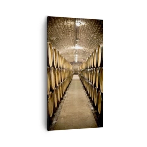 Impression sur toile - Image sur toile - Dans un sous-sol en brique - 55x100 cm