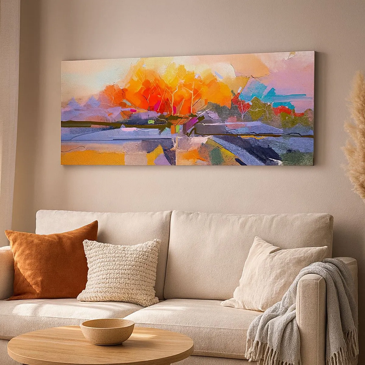Impression sur toile - Image sur toile - L'automne est arrivé - 100x40 cm