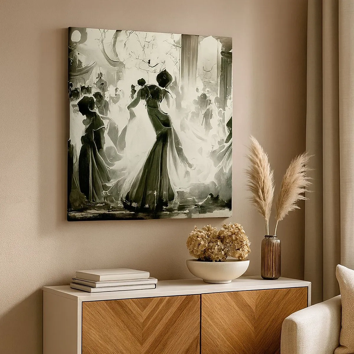 Impression sur toile - Image sur toile - La grande mascarade - 30x30 cm