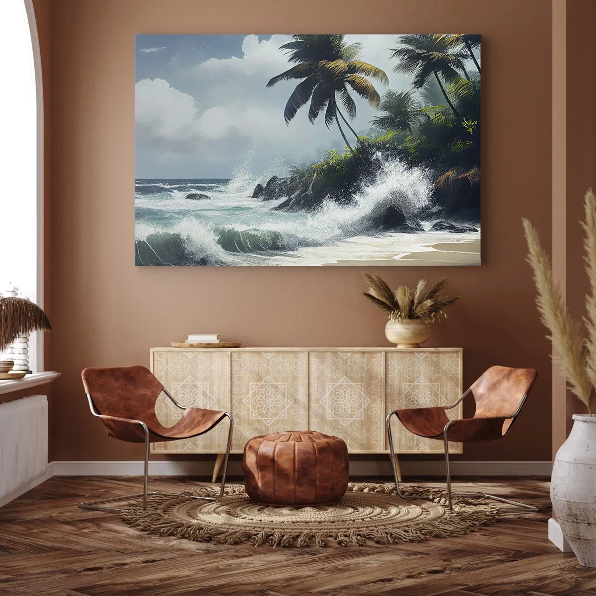 Impression sur toile - Image sur toile - Sur une côte tropicale - 70x50 cm