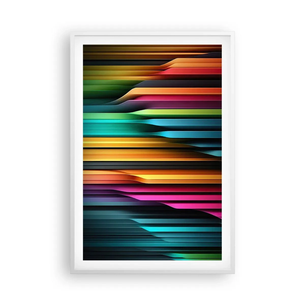 Affiche dans un cadre blanc - Poster - Un organe de lumière - 61x91 cm