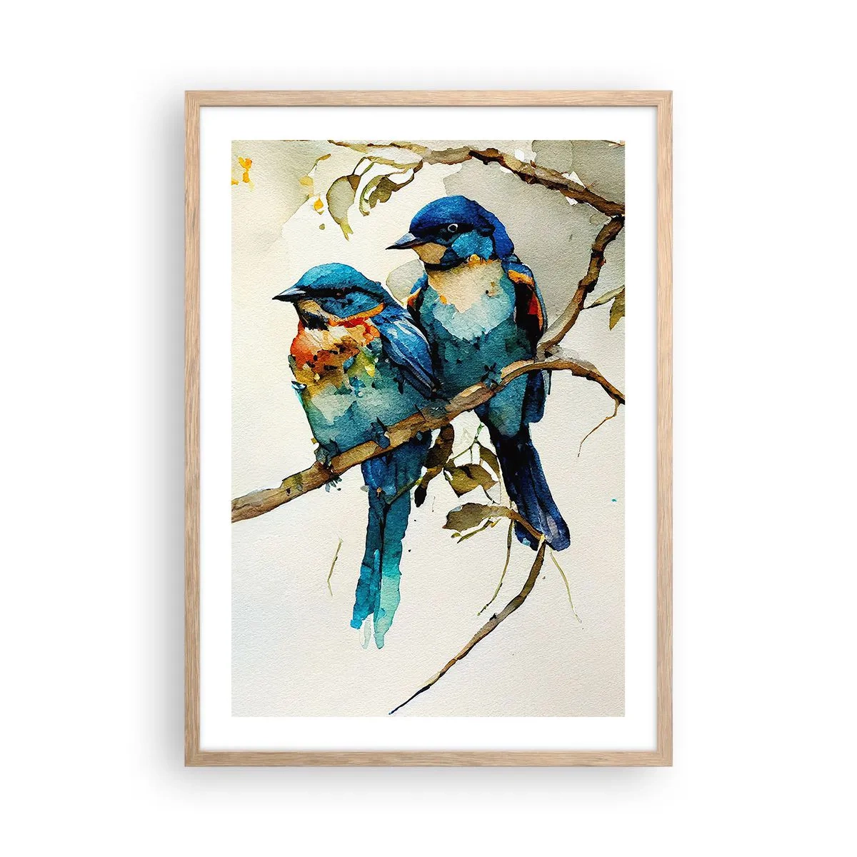 Affiche dans un chêne clair - Poster - A-t-il été offensé ? - 50x70 cm