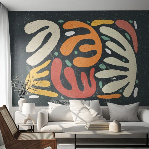 Papier Peint Autocollant Deluxe Sticker - Composition – Je suis sur le point de t'attraper - Bohème, Minimalisme, Vieilli - 150x105 cm