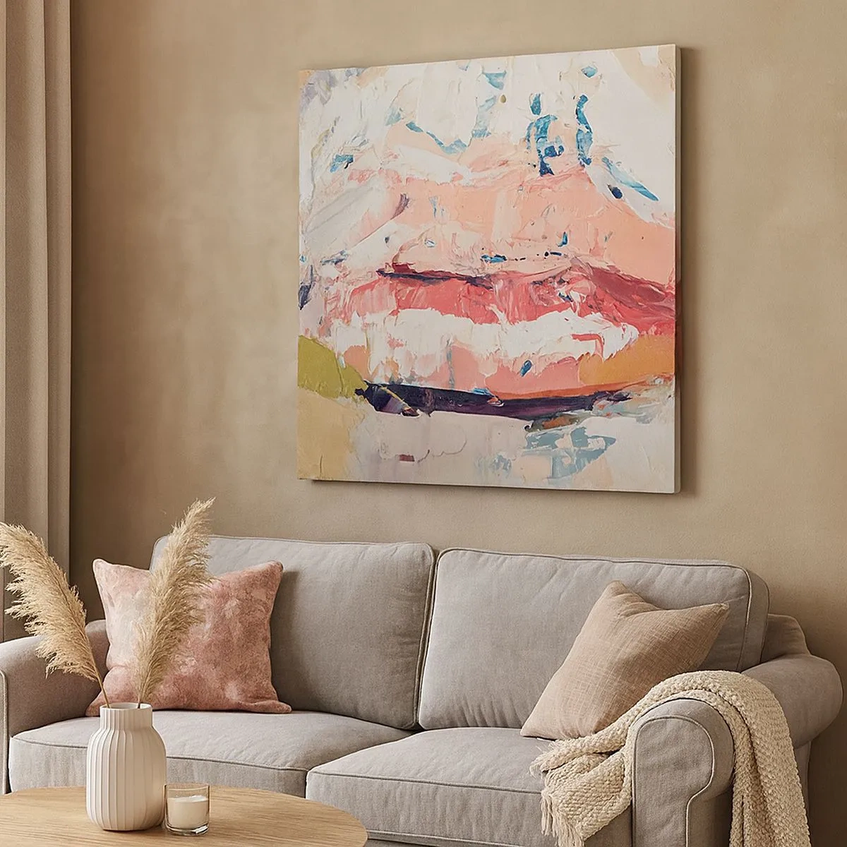 Impression sur toile - Image sur toile - Éveil la pensée - 30x30 cm