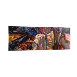 Impression sur verre - Image sur verre - Dans le même tempo - 90x30 cm