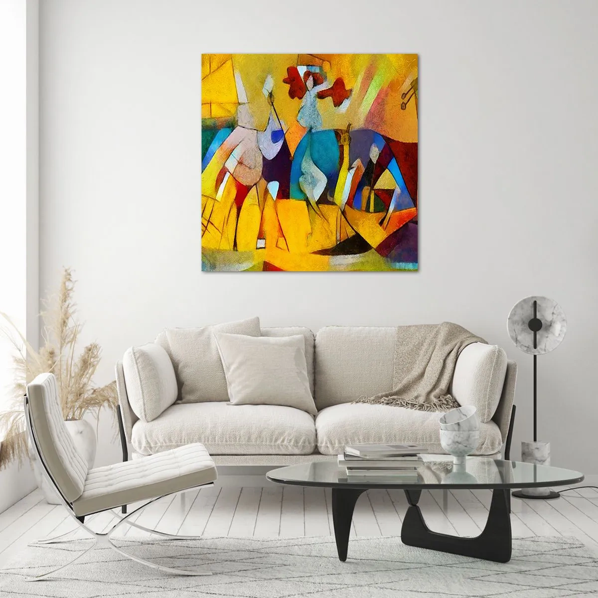 Impression sur verre - Image sur verre - Soleil - vie - joie - 60x60 cm