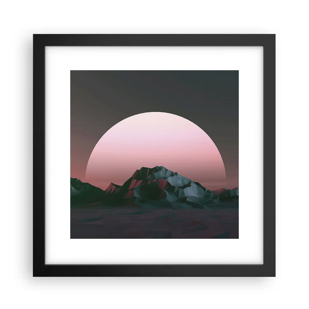 Affiche dans un cadre noir - Poster - Dans une galaxie voisine - 30x30 cm