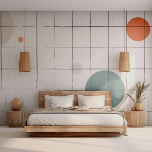 Papier Peint Autocollant Deluxe Sticker - Piégé. Nous ou eux ? - Arrière-plan, roues, Grille - 350x256 cm