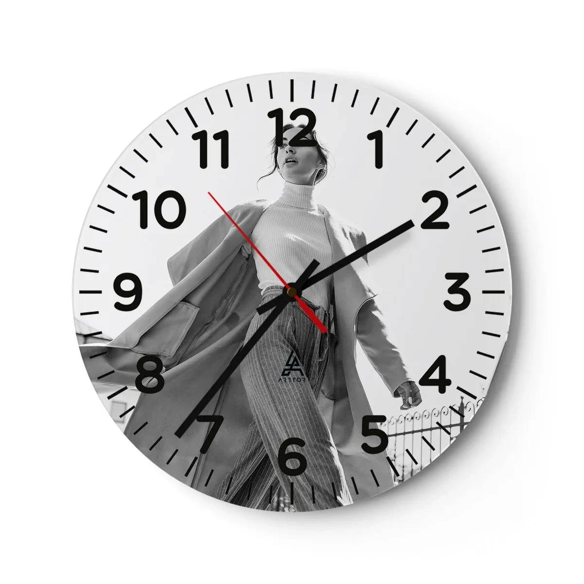 Horloge murale - Pendule murale - Tu viens avec moi? - 30x30 cm