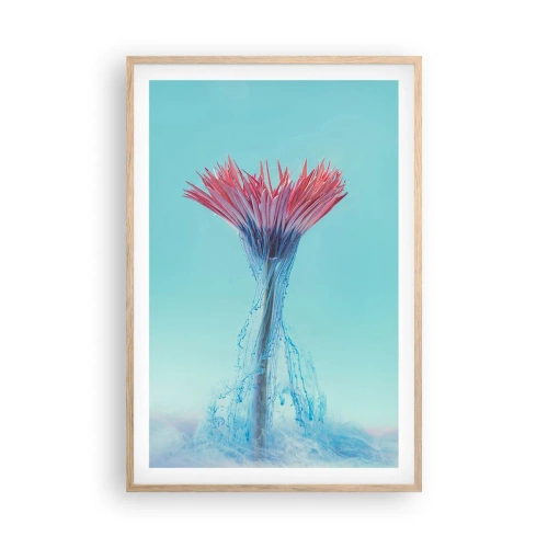 Affiche dans un chêne clair - Poster - Dans une étreinte vivifiante - 61x91 cm