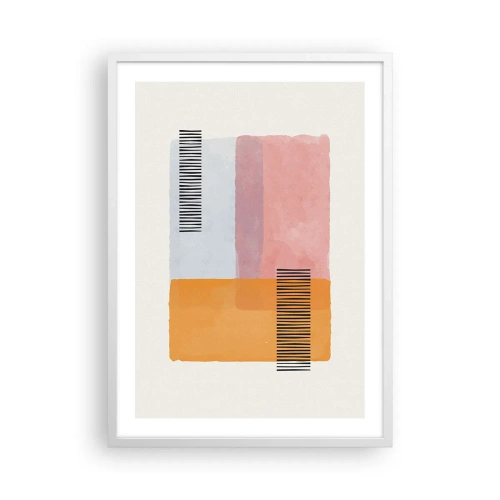 Affiche dans un cadre blanc - Poster - D'un coin à l'autre - 50x70 cm