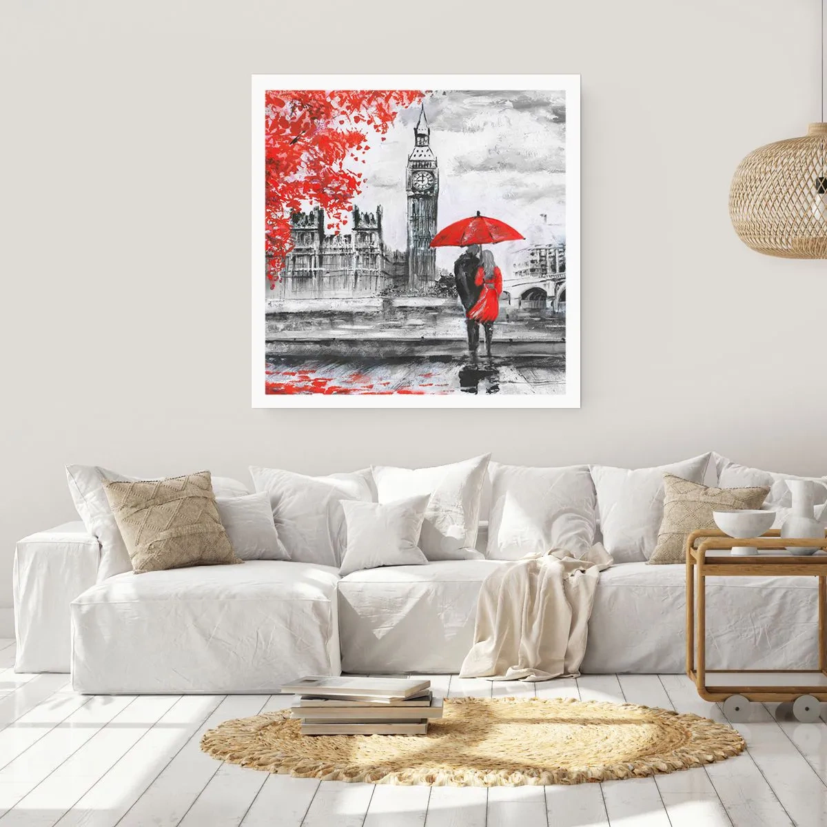 Affiche - Poster - Amoureux de Londres - 30x30 cm