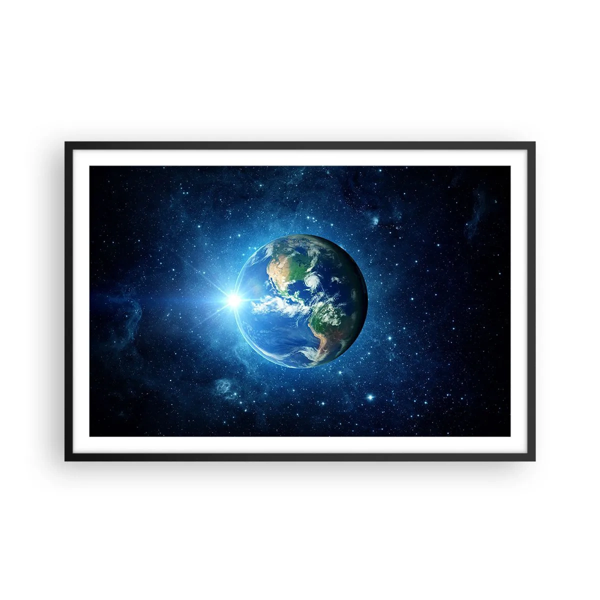 Affiche dans un cadre noir - Poster - Nous sommes au paradis - 91x61 cm