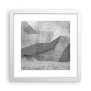 Affiche dans un cadre blanc - Poster - Un vrai challenge - 30x30 cm