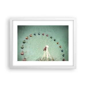 Affiche dans un cadre blanc - Poster - Nous vous invitons à vous amuser - 40x30 cm