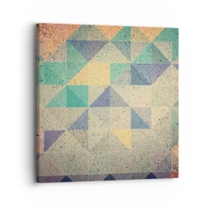Impression sur toile - Image sur toile - République des triangles - 30x30 cm