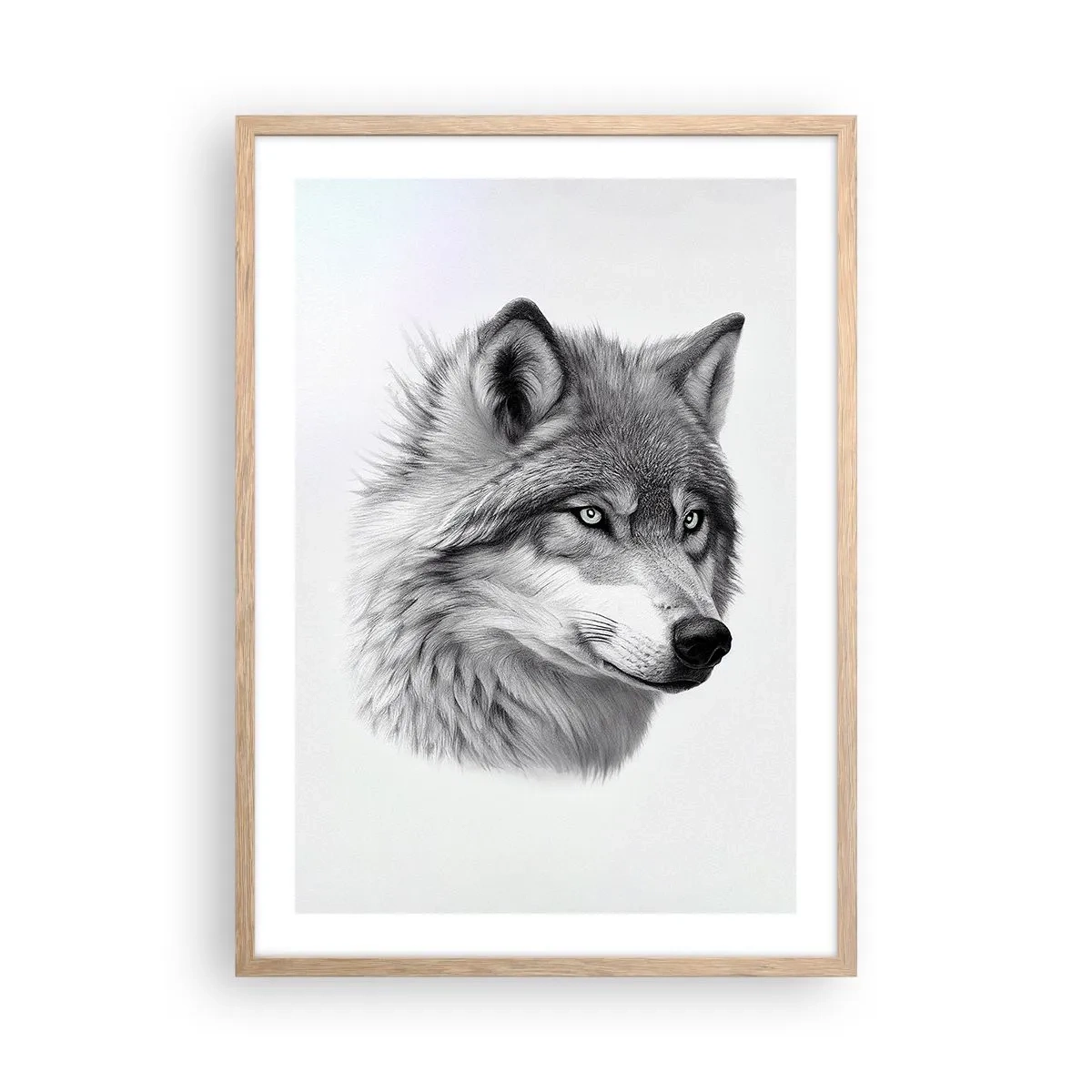 Affiche dans un chêne clair - Poster - Alpha – sans aucun doute - 50x70 cm