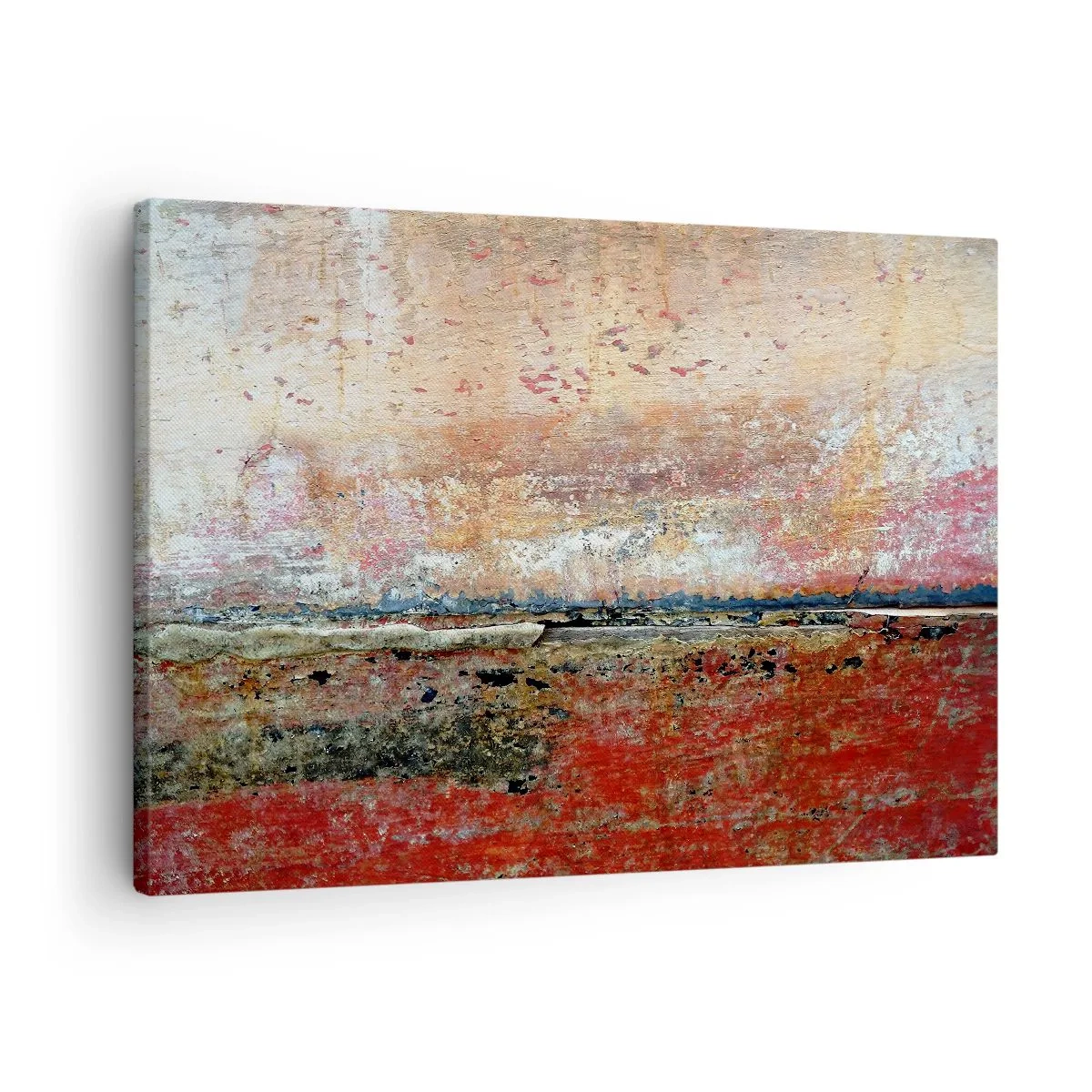 Impression sur toile - Image sur toile - Une composition abstraite inspirée de la mer et de la nature. - 70x50cm - C'est peut-être la mer - Décoration murale moderne pour le salon et la chambre ARTTOR