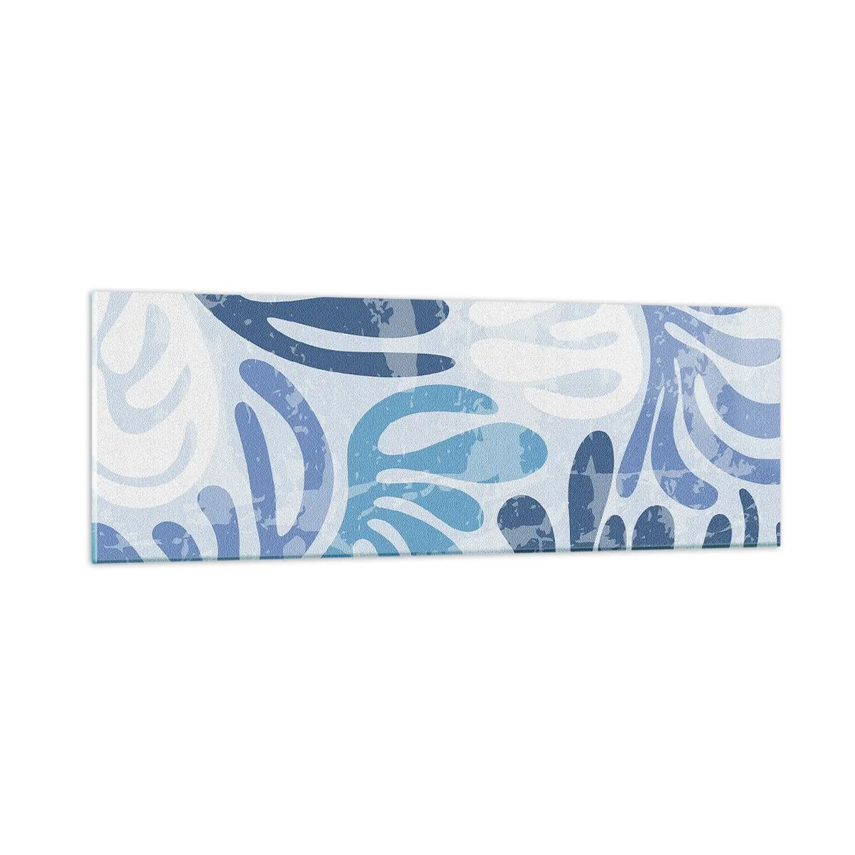 Impression sur verre - Image sur verre - Fougères bleues - 90x30 cm