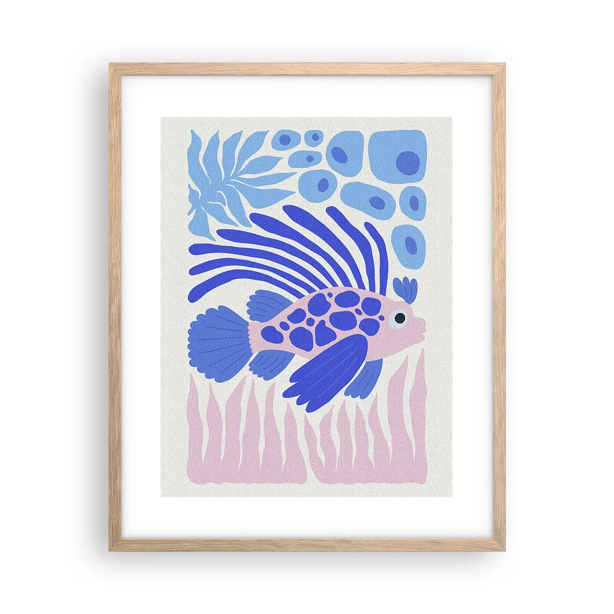 Affiche dans un chêne clair - Poster - Dans son élément - 40x50 cm