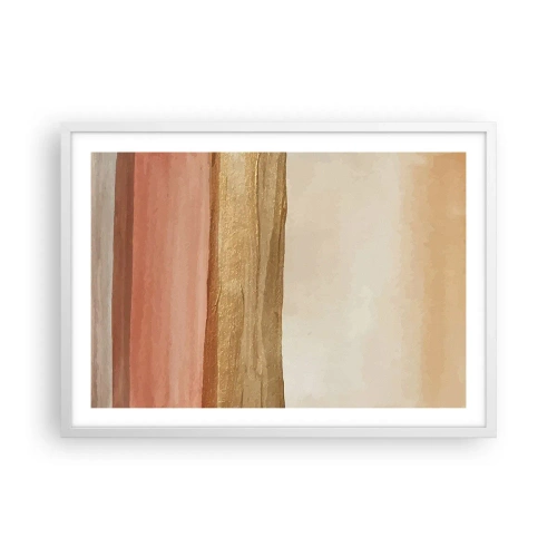 Affiche dans un cadre blanc - Poster - Composition verticale - 70x50 cm