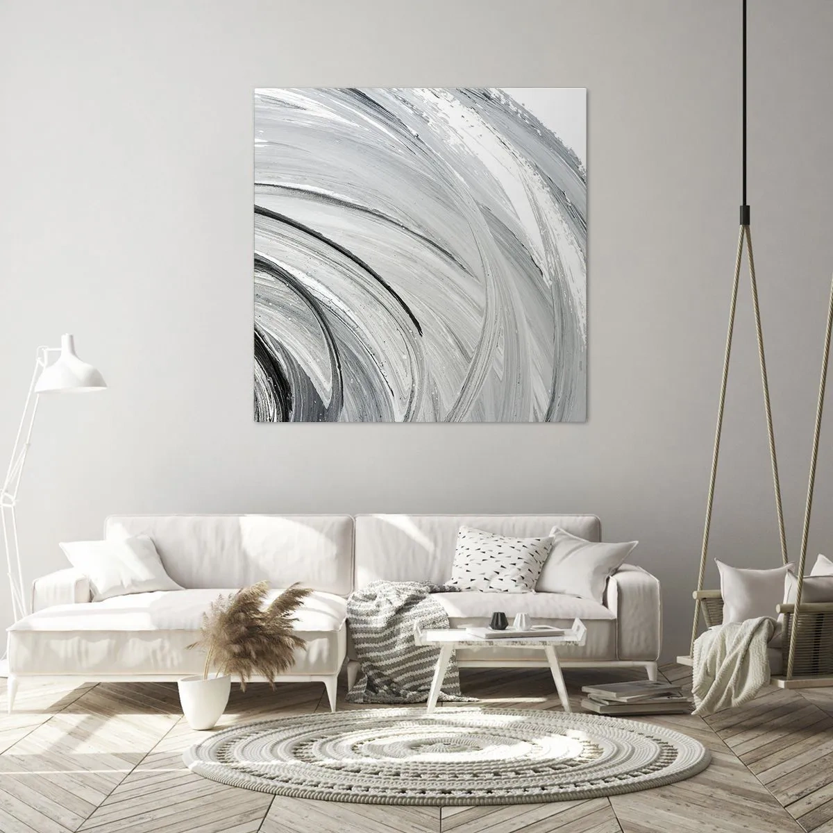 Impression sur toile - Image sur toile - Composition orbitale - 40x40 cm