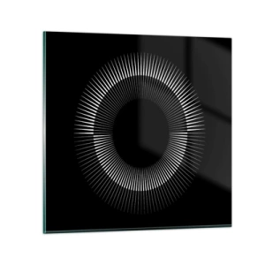 Impression sur verre - Image sur verre - Soleil noir - 30x30 cm