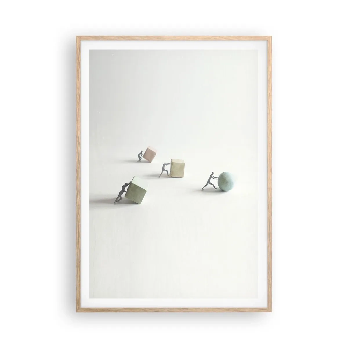 Affiche dans un chêne clair - Poster - Rien que la vie - 70x100 cm