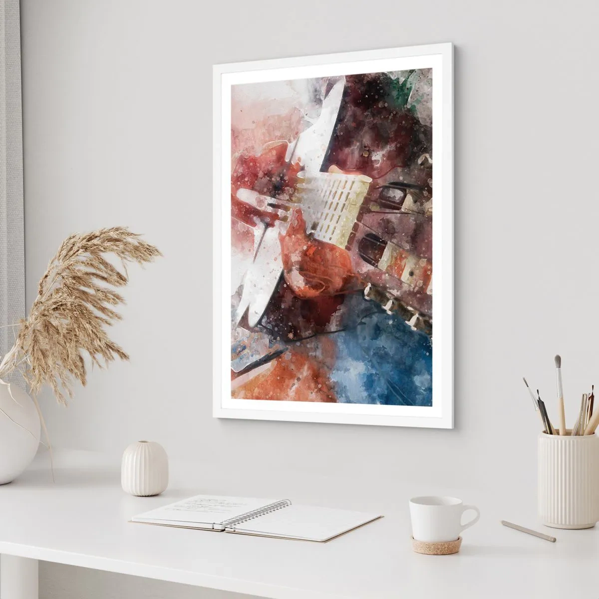 Affiche dans un cadre blanc - Poster - Et qu'en pensez-vous ? - 70x100 cm