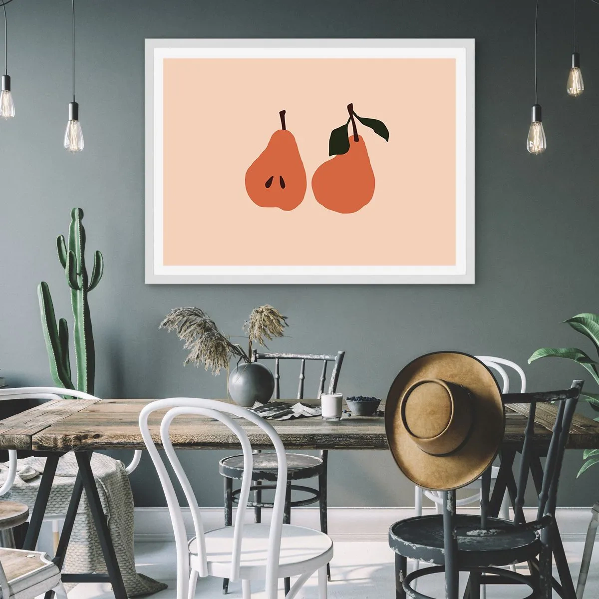 Affiche dans un cadre blanc - Poster - La douceur elle-même - 91x61 cm