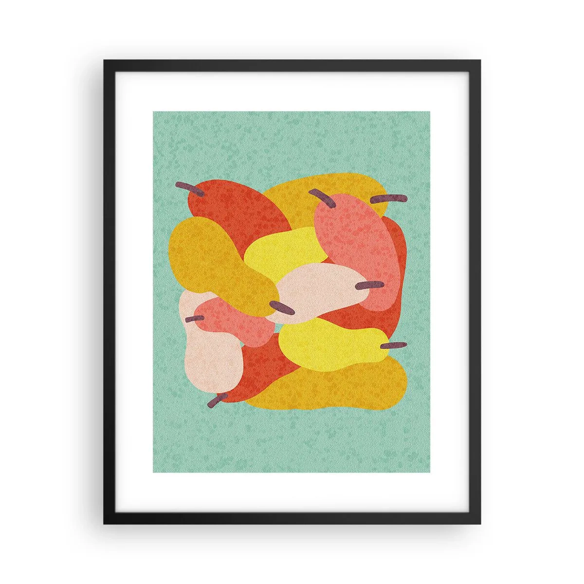 Affiche dans un cadre noir - Poster - Essayez le soleil d'été - 40x50 cm