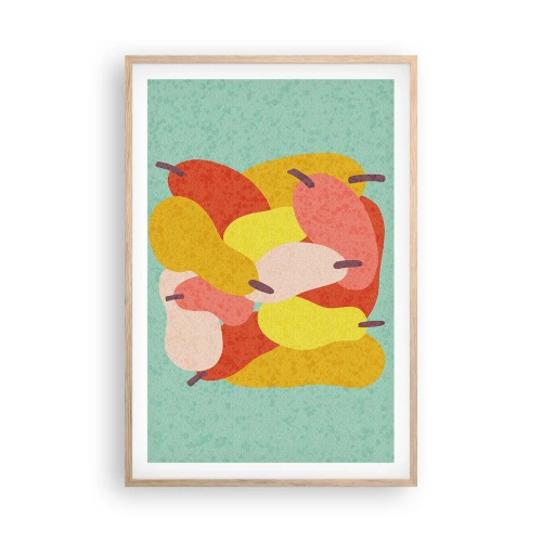 Affiche dans un chêne clair - Poster - Essayez le soleil d'été - 61x91 cm