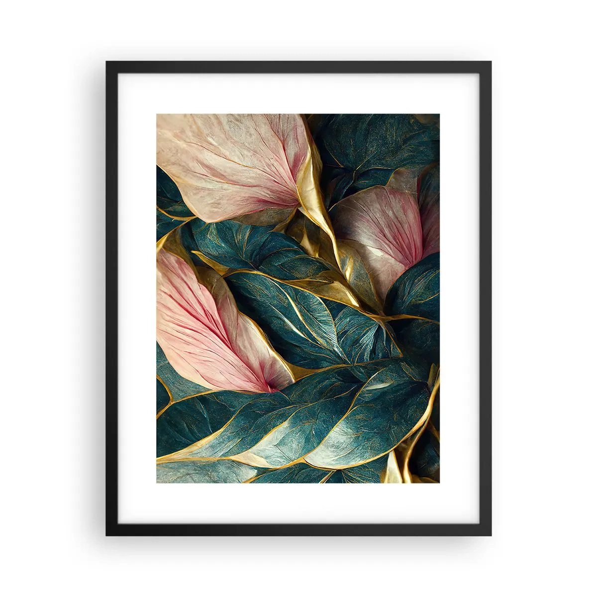 Affiche dans un cadre noir - Poster - Élégance et style naturels - 40x50 cm