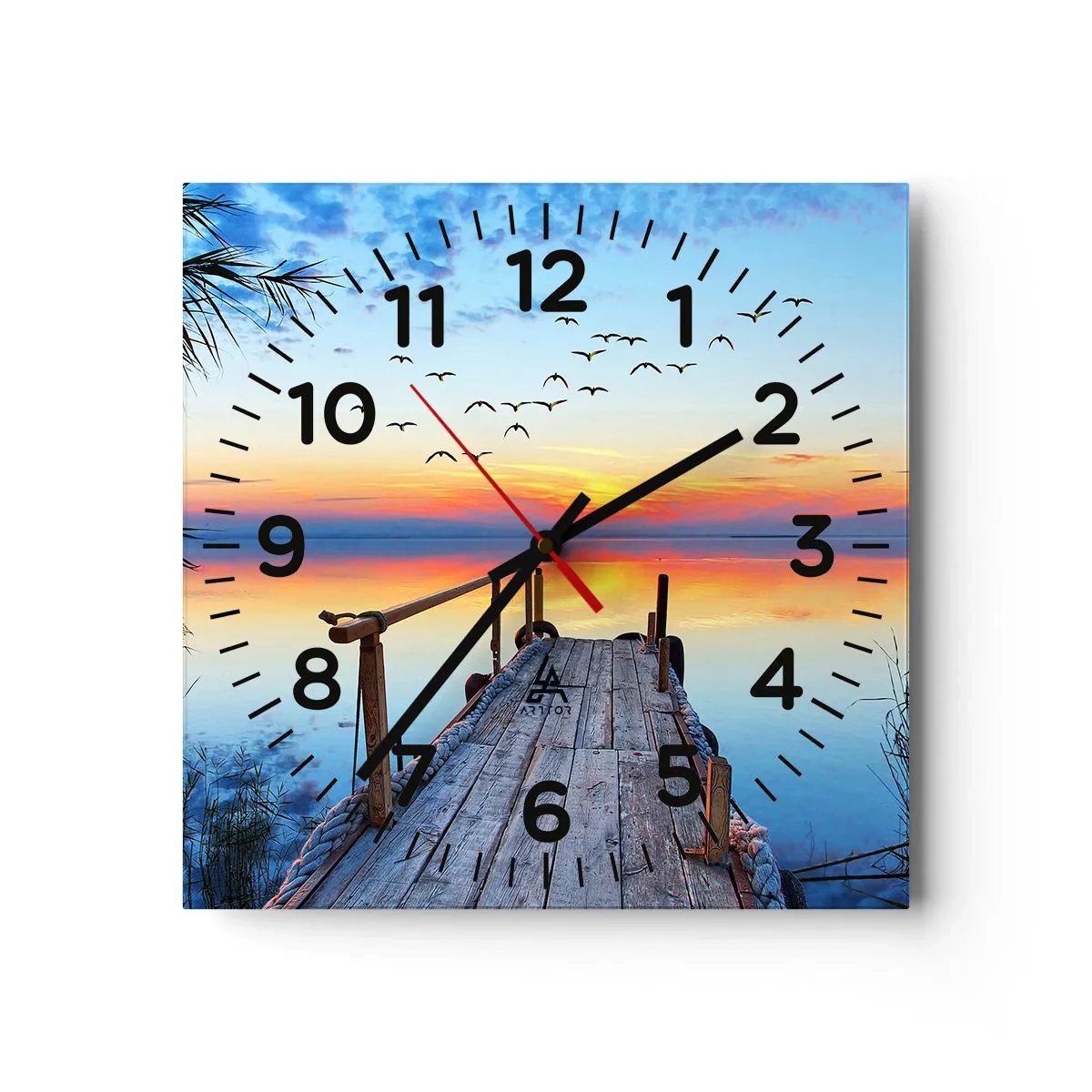 Horloge murale - Pendule murale - Il est temps de rentrer... - 30x30 cm
