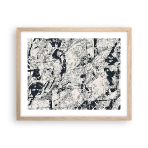 Affiche dans un chêne clair - Poster - Interpénétration des contraires - 50x40 cm