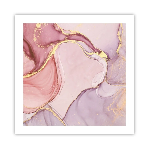 Affiche - Poster - Caresse de couleurs - 50x50 cm
