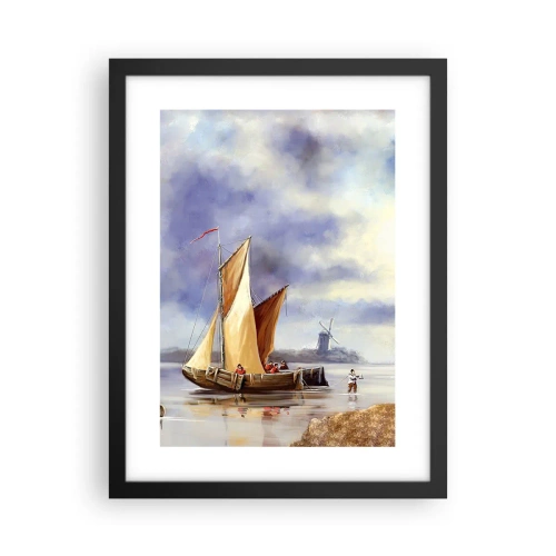 Affiche dans un cadre noir - Poster - Retour de marin - 30x40 cm