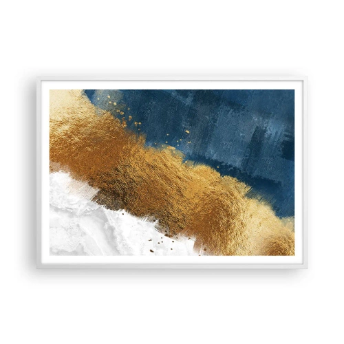 Affiche dans un cadre blanc - Poster - Les couleurs de l’été - 100x70 cm