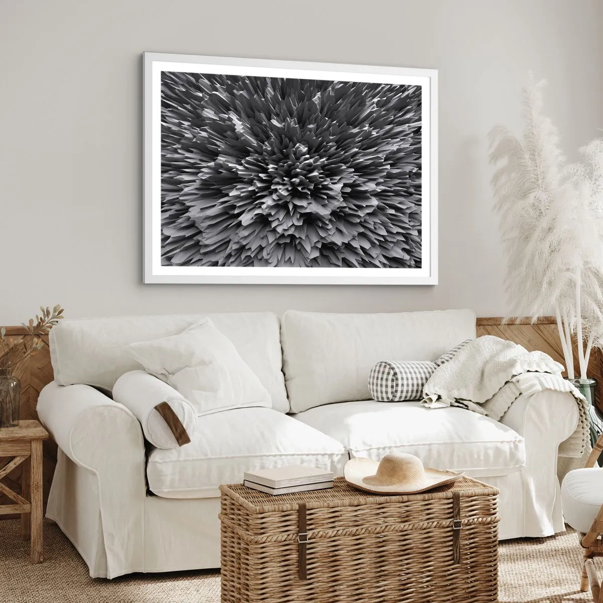 Affiche dans un cadre blanc - Poster - Ça ne peut pas être plus dur que ça - 70x50 cm