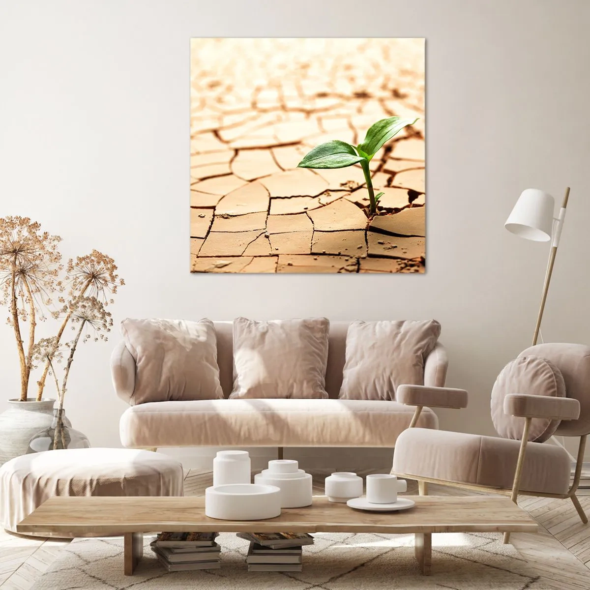 Impression sur toile - Image sur toile - La force indomptable de la vie - 70x70 cm