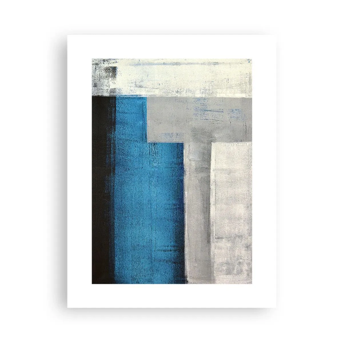 Affiche - Poster - Une composition poétique de gris et de bleu - 30x40 cm