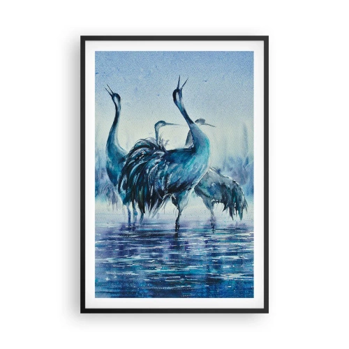 Affiche dans un cadre noir - Poster - Réunion matinale - 61x91 cm