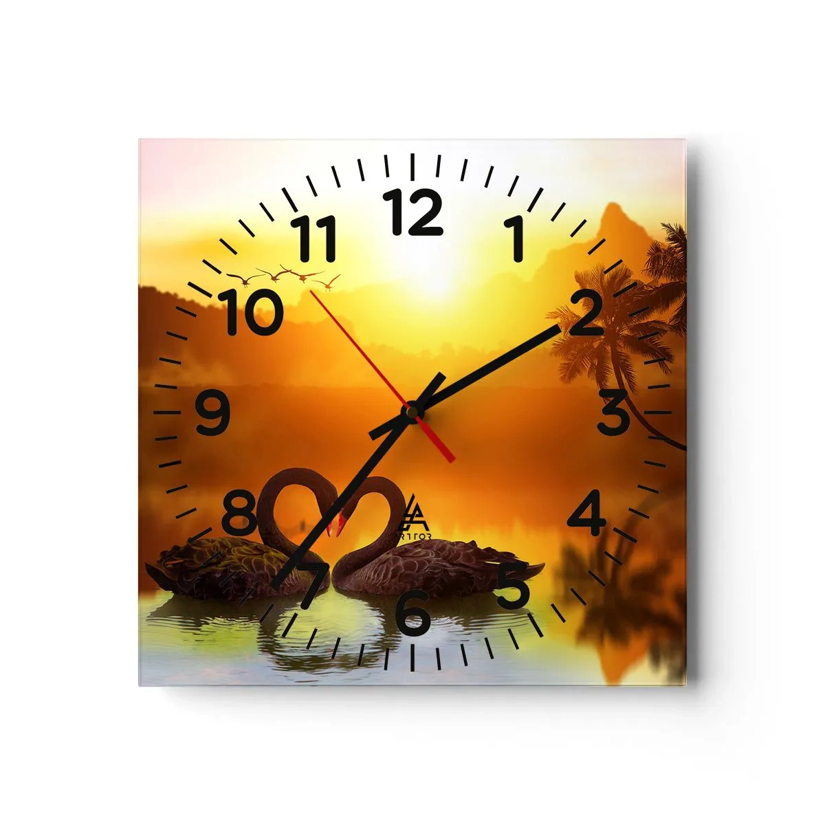 Horloge murale - Pendule murale - Tout va ensemble - 40x40 cm