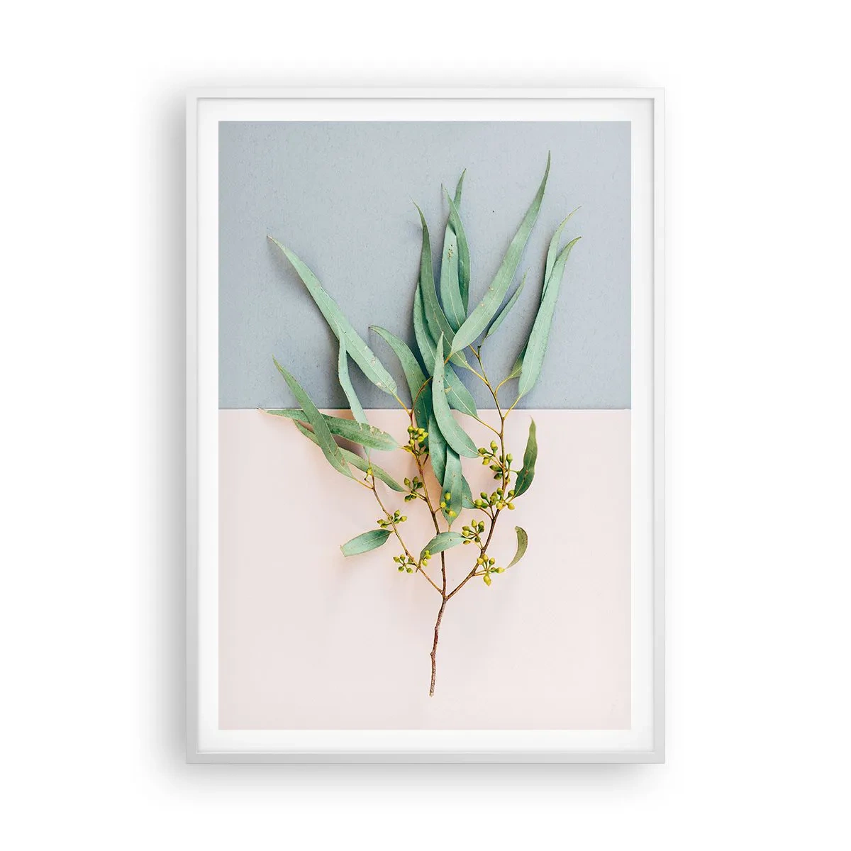 Affiche dans un cadre blanc - Poster - Subtilité pastel - 70x100 cm