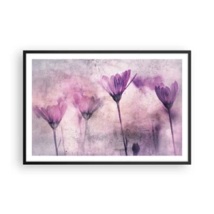 Affiche dans un cadre noir - Poster - Rêve de fleurs - 91x61 cm